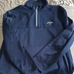 Callaway Dark Blue Quarter-Zip Pullover